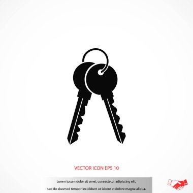 Anahtarları simge vektör