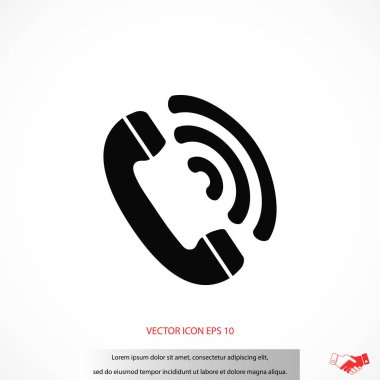 telefon alıcısı vektör simgesi