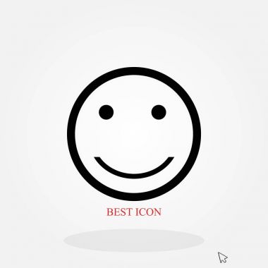 gülümsüyor simge vektör