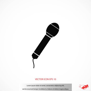 Mikrofon vektör simgesi