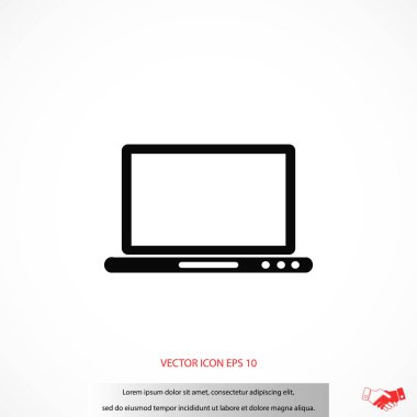 Monitör simge vektör