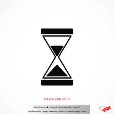 kum saati simgesi vektör