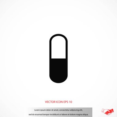 Kapsül Vektör Simgesi