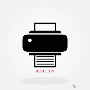 Yazıcı simgesi vektör