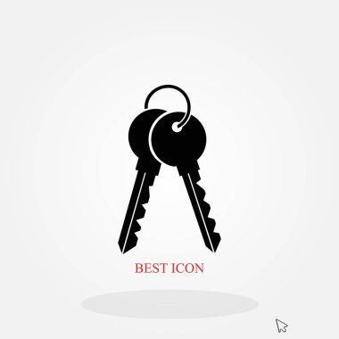 Anahtarları simge vektör