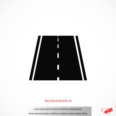 yol simgesi, vektör