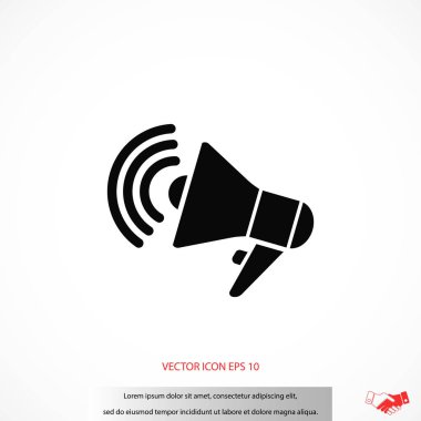 Hoparlör simgesi vektör