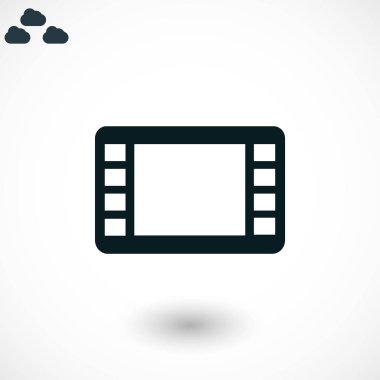 film film şeridi vektör simgesi