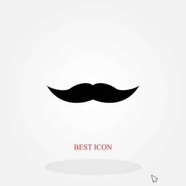 Bıyık simge vektör