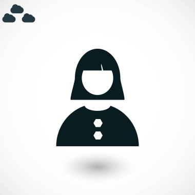 kadın simge vektör