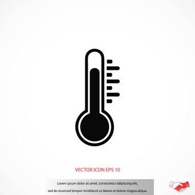 Termometre Vektör Simgesi