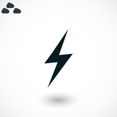 Yıldırım simge vektör