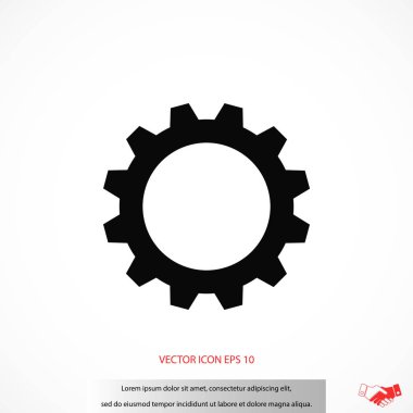 dişli simge vektör