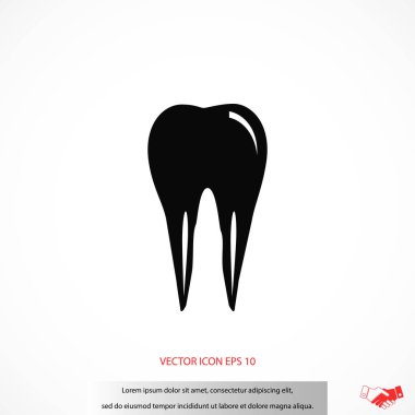 Diş simge vektör