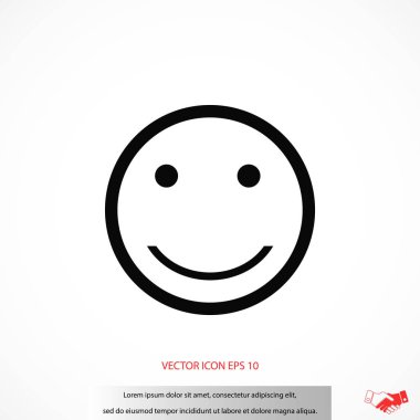 gülümsüyor simge vektör