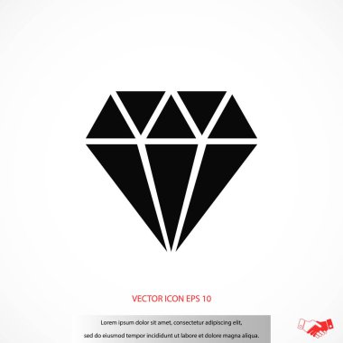 Elmas vektör simgesi