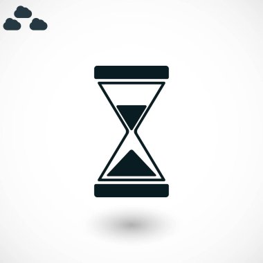 kum saati simgesi vektör