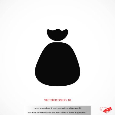 Para çantası işareti simgesi