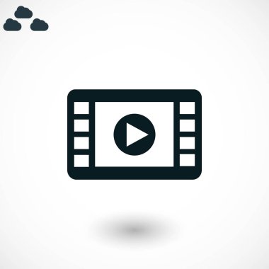 film film şeridi vektör simgesi