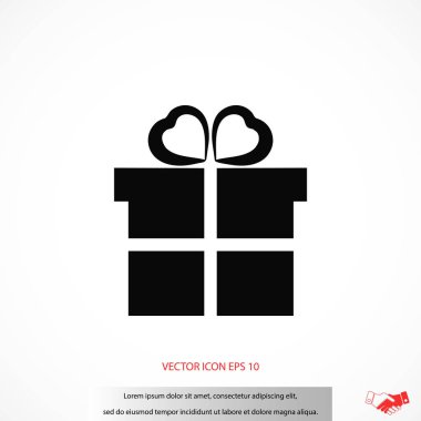 hediye simge vektör