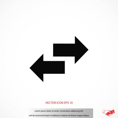 Geri dönüşüm vektör simgesi