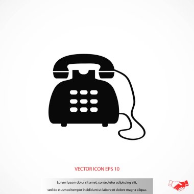 Telefon simge vektör
