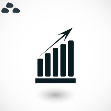  büyüme diyagram simgesi