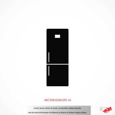 Buzdolabı simge vektör