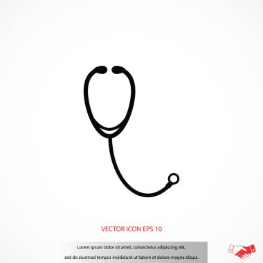 stetoskop simge vektör
