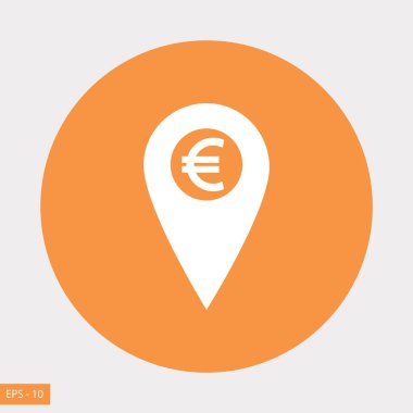 İşaret konum simgesini Euro simgesi