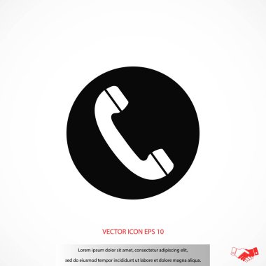 telefon alıcısı vektör simgesi