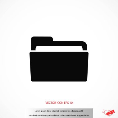 klasör simge vektör