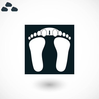 ayak izleri simge vektör