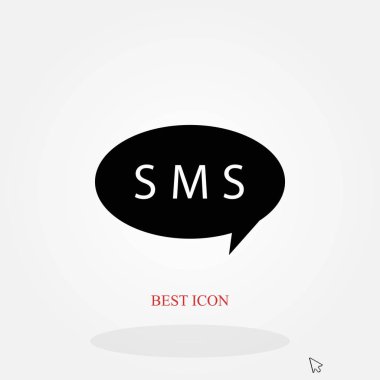 SMS vektör simgesi