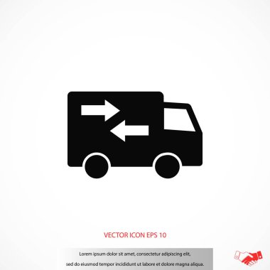 Teslimat vektör simgesi