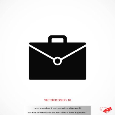 çanta simge vektör