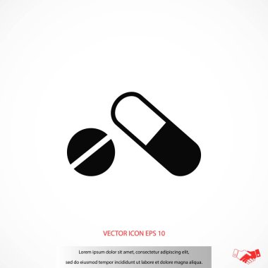 Kapsül Vektör Simgesi