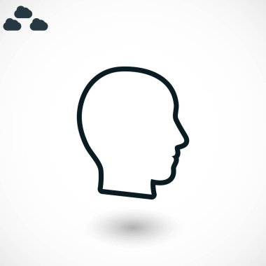 Kafa vektör simgesi