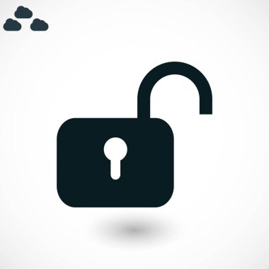 asma kilit simgesi vektör