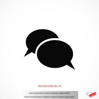 iletişimin bir düz simgesi