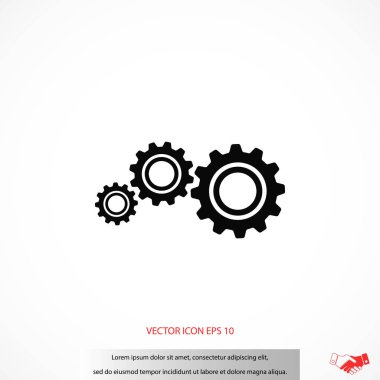 dişli simge vektör