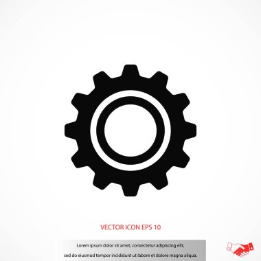 dişli simge vektör