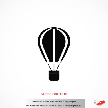 paraşüt simge vektör