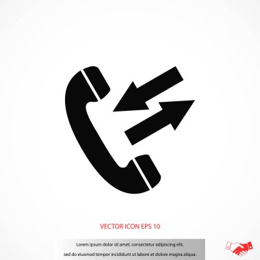 siyah bir telefon simgesi