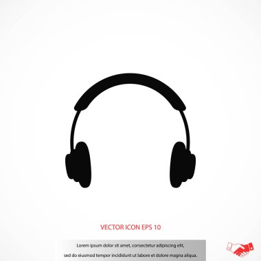 Kulaklık simge vektör