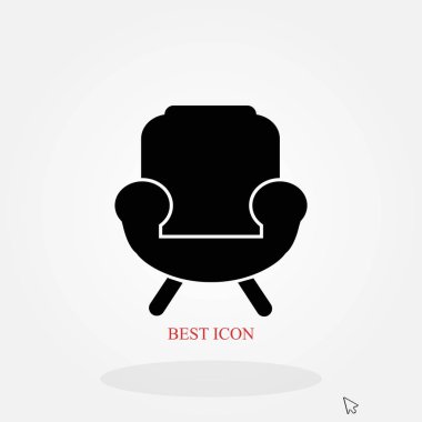 Koltuk simgesi vektörü