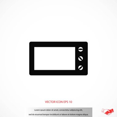 mikrodalga fırın vektör simgesi