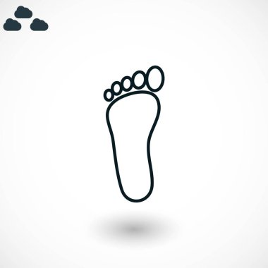 Ayak vektör simgesi