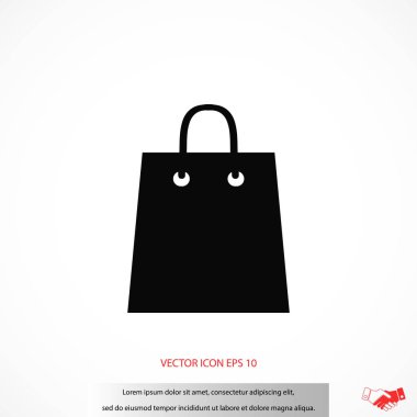 çanta vektör simgesi