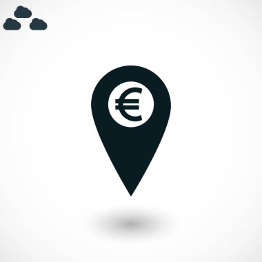 İşaret konum simgesini Euro simgesi